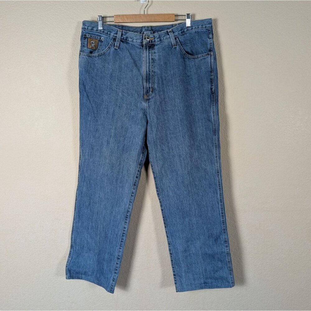 VTg Cinch Jeans Men's 40X32 (40X29) Mid Wash Straight Leg White Label Western